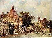 unknow artist European city landscape, street landsacpe, construction, frontstore, building and architecture. 117 painting